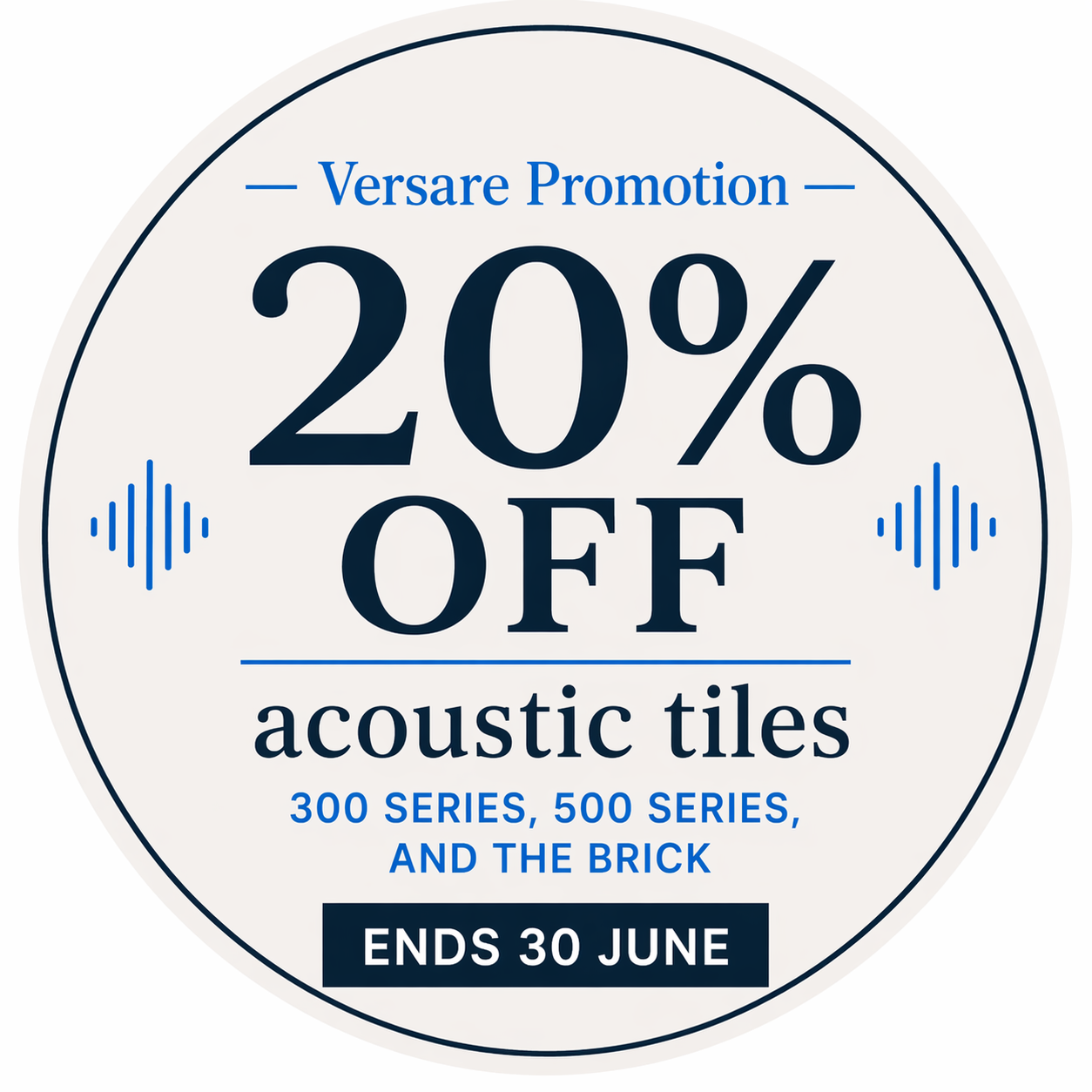 20% Brick Acoustic Tiles